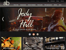 Tablet Screenshot of abdrums.com
